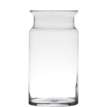 Vase décoratif en verre HANNA EARTH, transparent, 29,5cm, Ø15cm