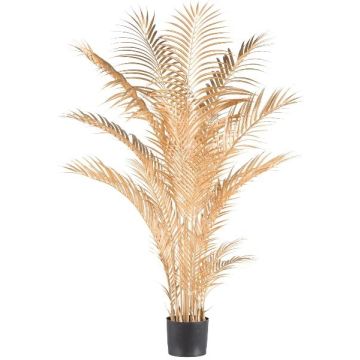 Palmier décoratif Areca TORMO, or métallique, 145cm