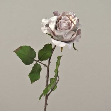 Rose velouté SINDALA, beige-rose, 60cm, Ø12cm