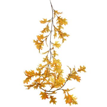 Guirlande de chêne artificiel ERASMIA, jaune-orange, 180cm