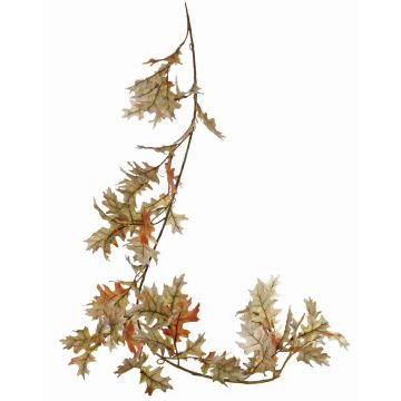 Guirlande de chêne artificiel ERASMIA, vert-rouge, 180cm
