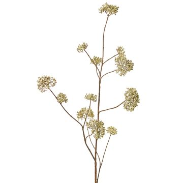 Fleur artificielle Viburnum GALAXINA, crème, 120cm, Ø4-9cm