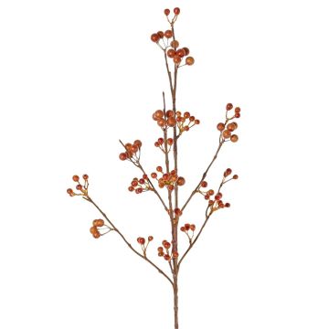 Branche de symphorine artificielle HARMONIA, baies, brun, 80cm