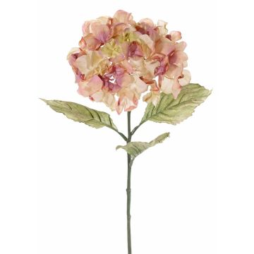 Fleur artificielle Hortensia URANIA, vieux rose, 75cm, Ø18cm