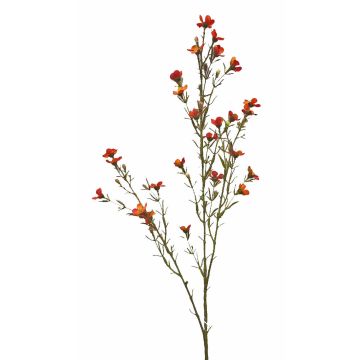 Hoya artificiel NIANG, orange-rouge, 80cm, Ø2-3cm