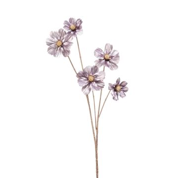 Fausse fleur de cosmos FJELLA, violet métallique, 70cm