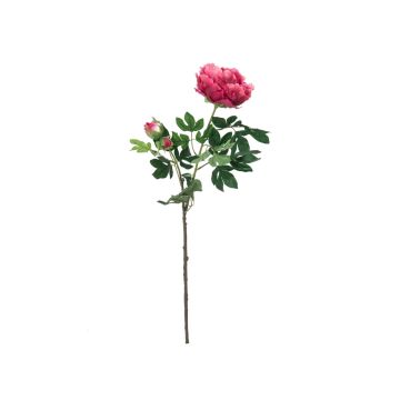 Pivoine en tissu DARISA, rose foncé, 100cm