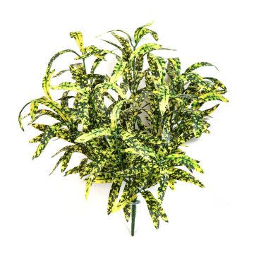 Chlorophytum artificiel ANKAA sur piquet, vert-jaune, 40cm