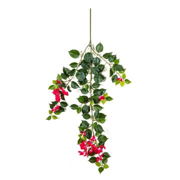 Branche de bougainvillier artificielle AVIOR, rose fuchsia, 80cm