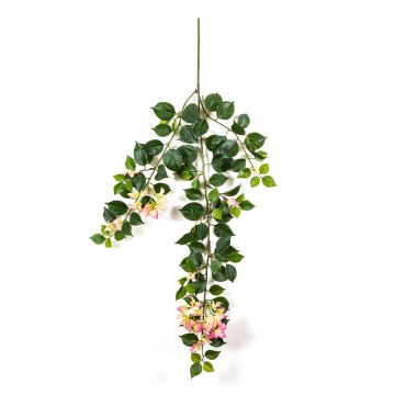 Branche de bougainvillier artificielle AVIOR, crème-rose, 80cm