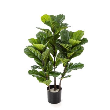 Ficus lyrata artificiel GUDJA, troncs artificiels, vert, 90cm