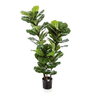 Ficus lyrata artificiel GUDJA, troncs artificiels, vert, 130cm