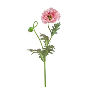Coquelicot artificiel HAFIDA, rose, 100cm