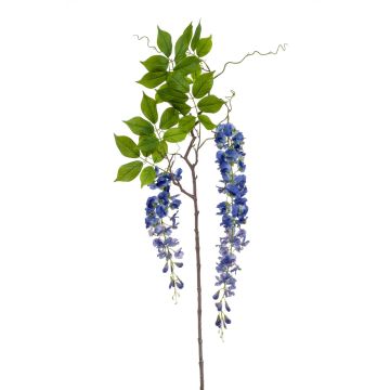 Branche artificielle de glycine NISSRINE avec fleurs, bleu, 145cm