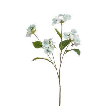 Hortensia artificiel BERHANE, bleu-blanc, 70cm