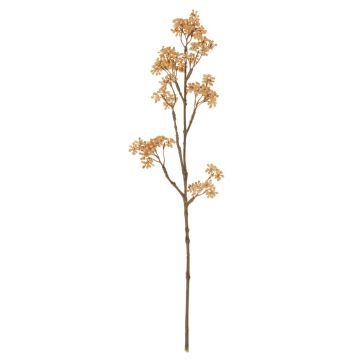 Branche de Callicarpe de Bodinier artificielle BEYNAC, baies, crème-jaune, 45cm