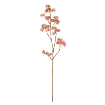 Branche de Callicarpe de Bodinier artificielle BEYNAC, baies, rose, 45cm
