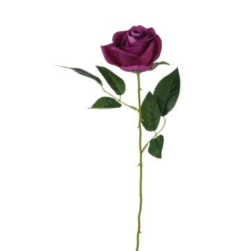 Rose artificielle SEENSA, violet foncé, 55cm, Ø7cm