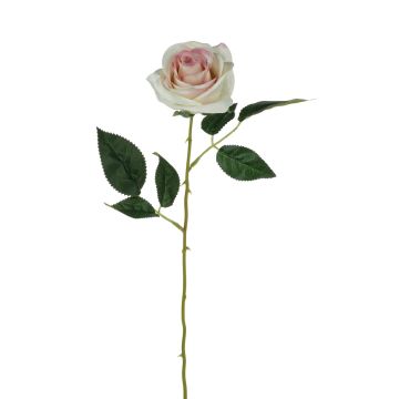 Rose artificielle SEENSA, crème-rose, 55cm, Ø7cm