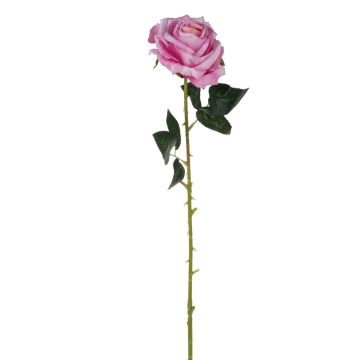 Rose artificielle ELEAZAR, fuchsia, 65cm, Ø9cm