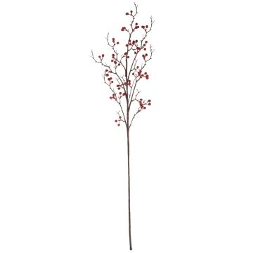 Branche de baies décorative LEERDIK avec fruits, rouge, 120cm
