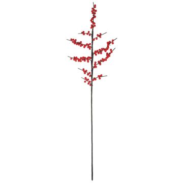 Branche artificielle de houx KUNJUAM avec baies, rouge, 80cm