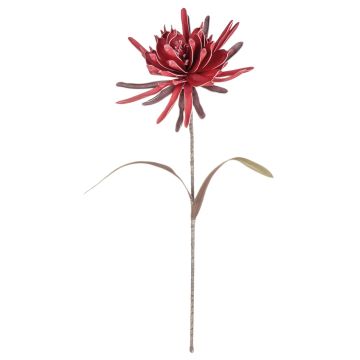 Fleur artificielle Reine de la nuit MOADI, rouge pourpre, 90cm
