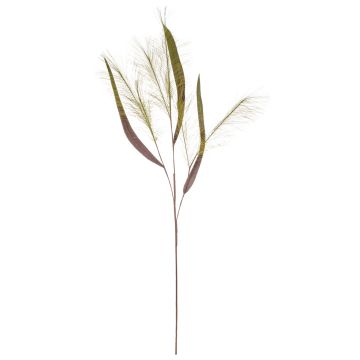 Branche artificielle herbe à roseaux ZIGOR, vert, 110cm