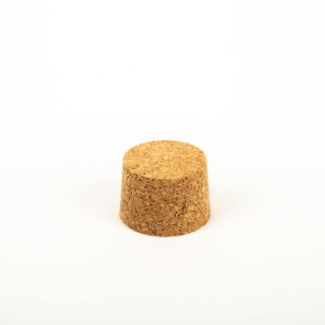 Bouchon conique SERILDA en liège aggloméré, naturel, 2,5cm, Ø3,4/3,8cm