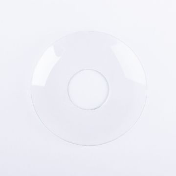 Bob&egrave;che en verre TURIBIO pour bougies tige jusqu'&agrave; &Oslash;2,4cm, transparent, &Oslash;6,8cm