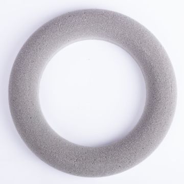 ®mosy Couronne de mousse florale RUJA pour fleurs artificielles, gris, Ø25cm ®mosy Couronne de mousse florale RUJA pour fleurs artificielles, gris, Ø25cm