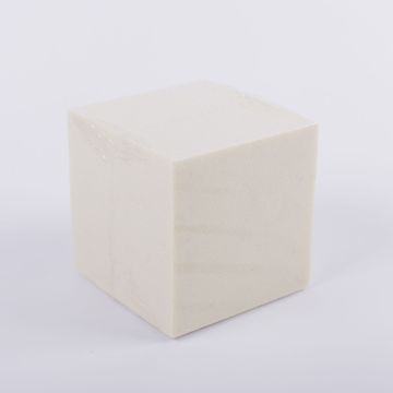Cube de mousse floral GABRIO pour fleurs artificielles, crème, 12x12x12cm