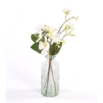 Bouquet d'orchidée artificiel ANOUK, avec feuilles, crème, 45cm, Ø15cm