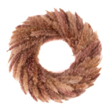 Couronne sèche Herbe de la pampa RUMENADA, beige-brun, Ø35cm