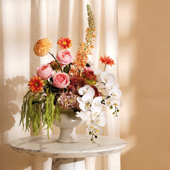 Déco avec des fleurs artificielles