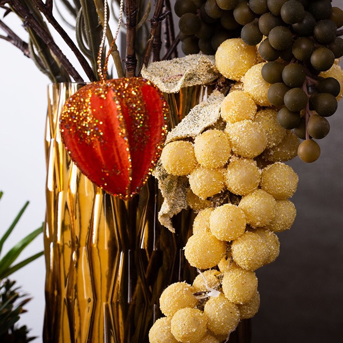 Déco avec des fruits artificiels