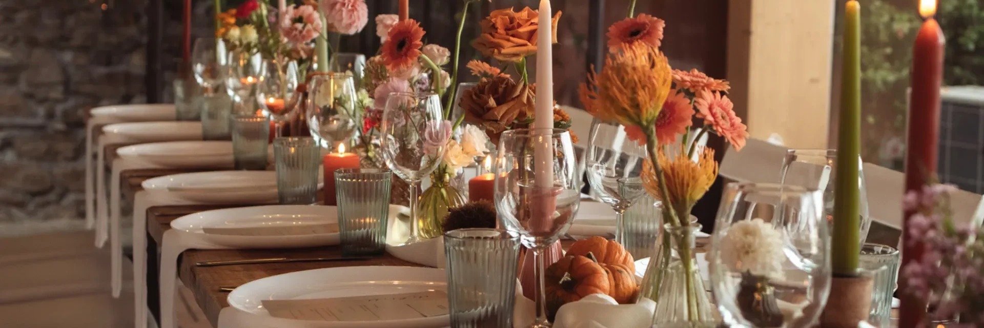 Décoration de table automnale