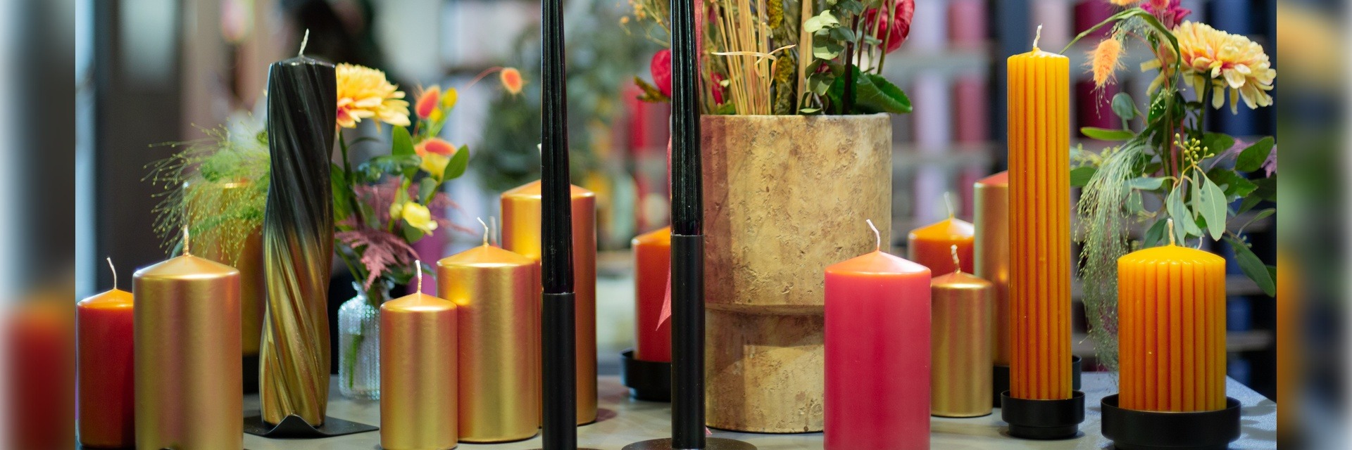 Bougies sur artplants